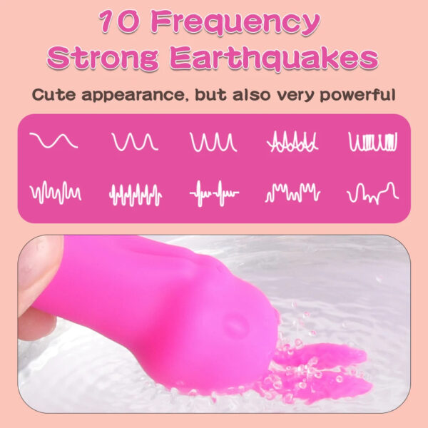 Rabbit Vibrator 10 Mode Clitoris Vibration Dildo Masturbator Female - Image 3
