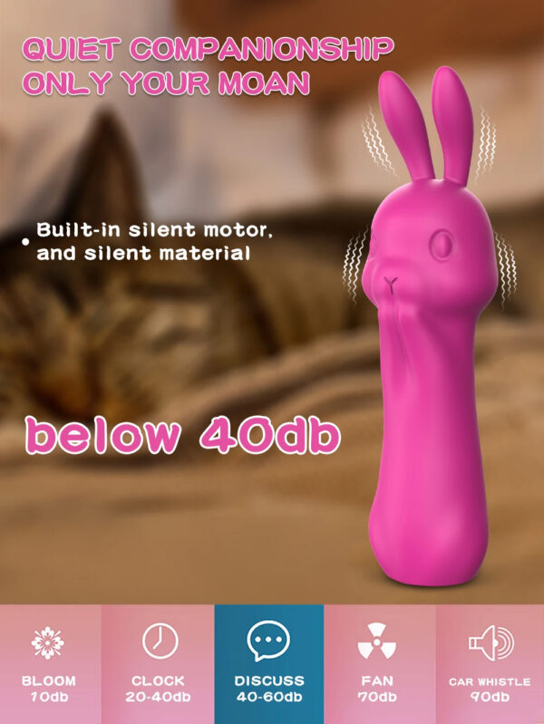 Rabbit Vibrator 10 Mode Clitoris Vibration Dildo Masturbator Female - Image 2